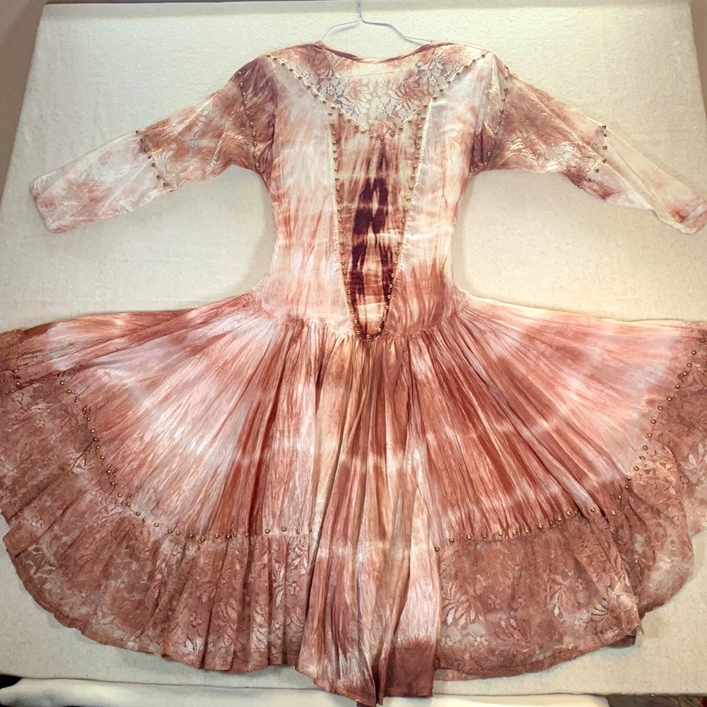 Renaissance Ren Faire Fairy Goth Grunge Feminine Pink Lace Velvet Handmade Dress